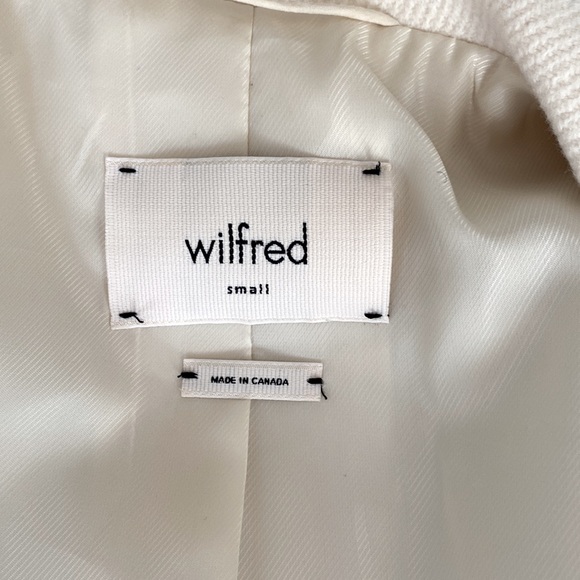 Wilfred white/beige wool winter trench coat. - Picture 4 of 4